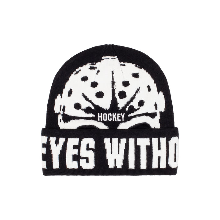 Hockey Ski Mask Beanie - Black
