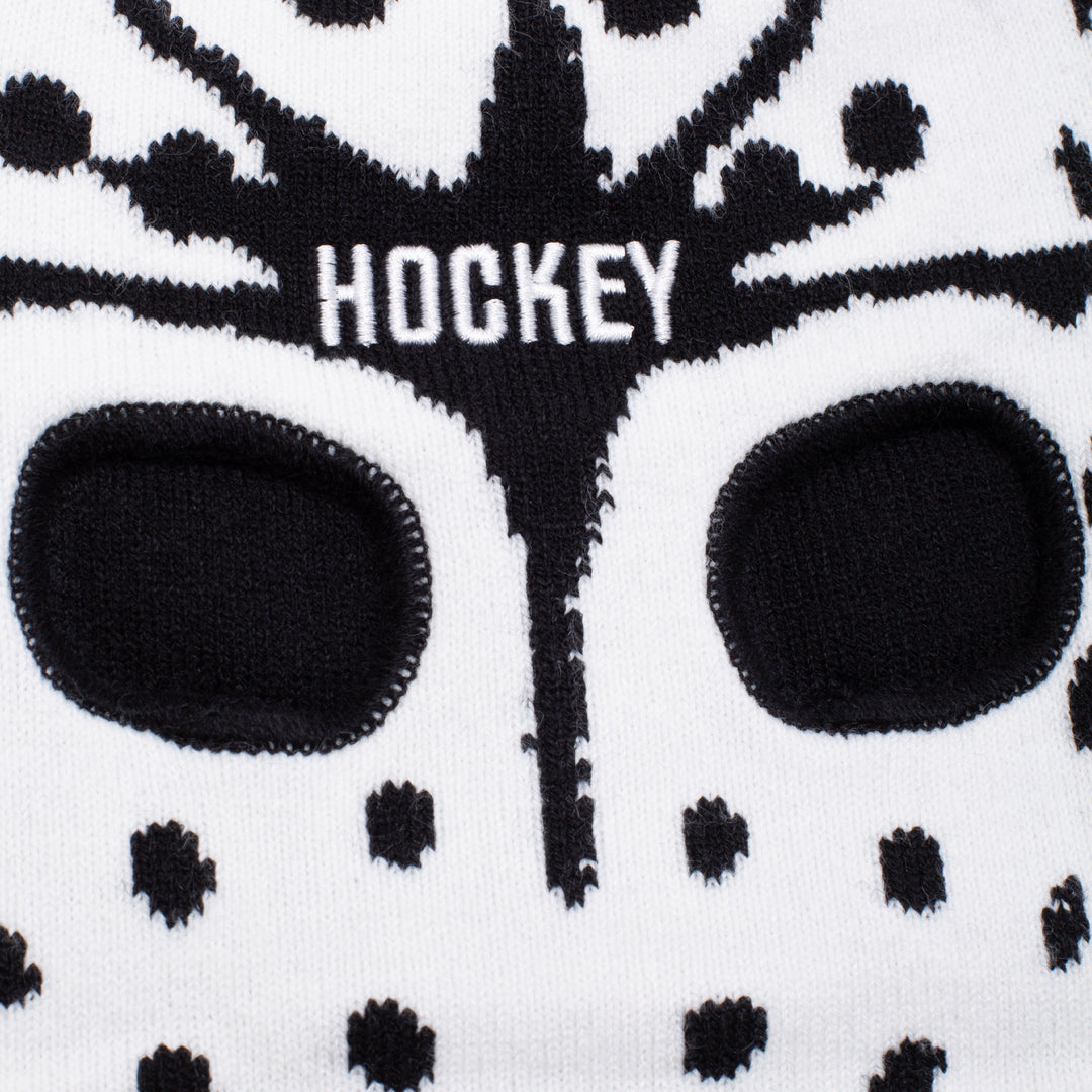 Hockey Ski Mask Beanie - Black