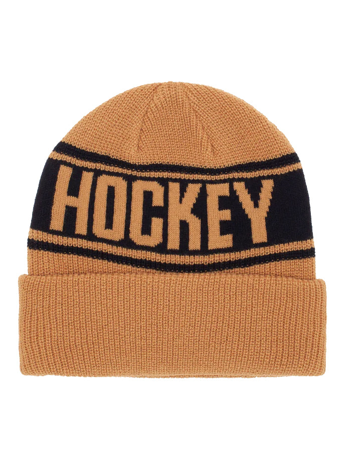 Hockey Stripe Beanie - Mustard