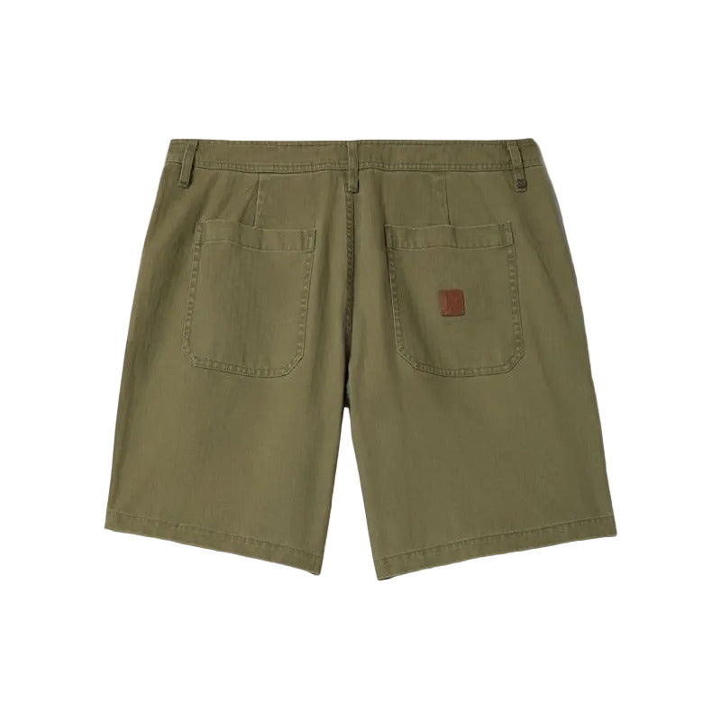 Brixton Surplus Vintage Wash Herringbone Short - Washed Olive Green