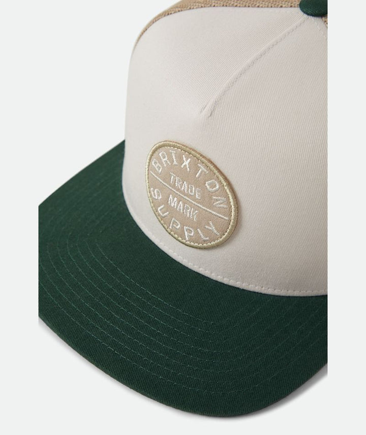 Brixton Oath MP Trucker - Off White / Primal Green