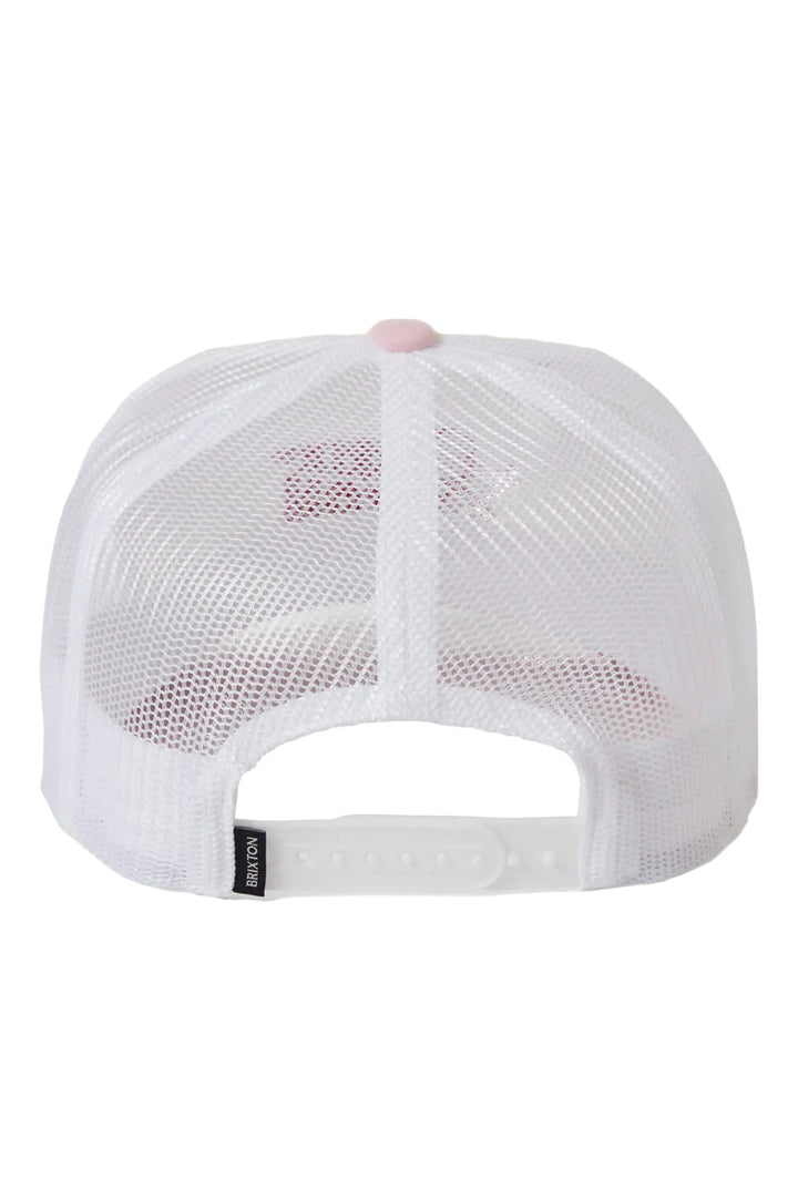Brixton Cherry NP Trucker Hat - White / Pink