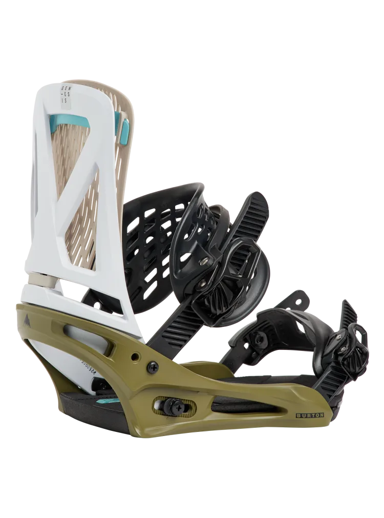2027 Burton Men's Genesis Re:Flex Binding - White / Dried Moss