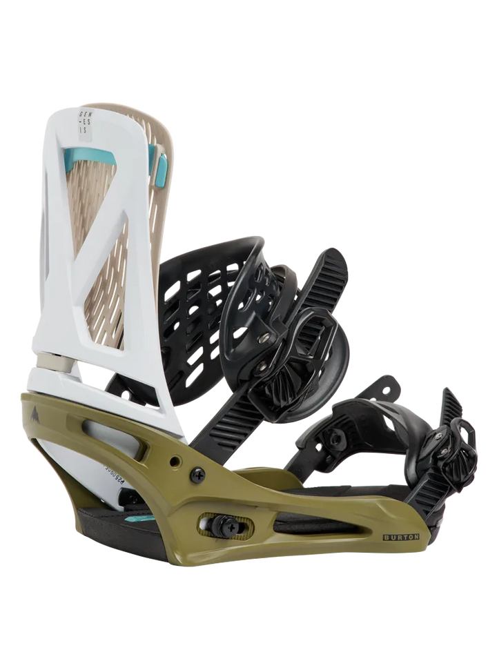 2027 Burton Men's Genesis Re:Flex Binding - White / Dried Moss