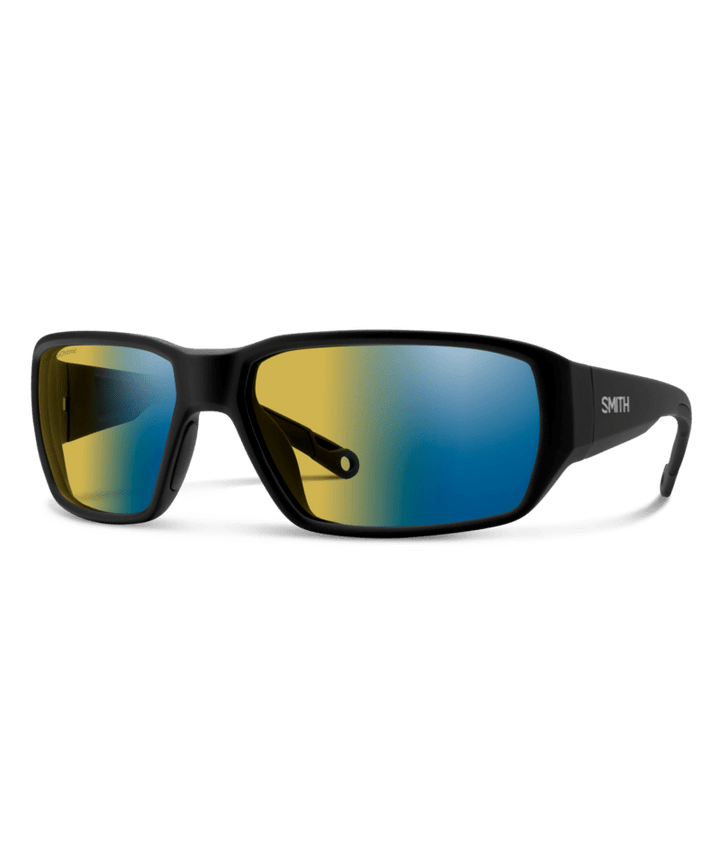 Smith Hookset - Matte Black / ChromaPop Glass PolarChromic Yellow Blue Mirror