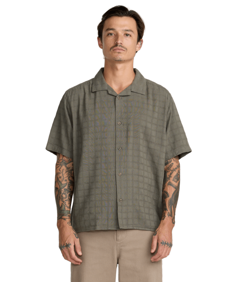 RVCA Vacancy SS Shirt - Sage Leaf