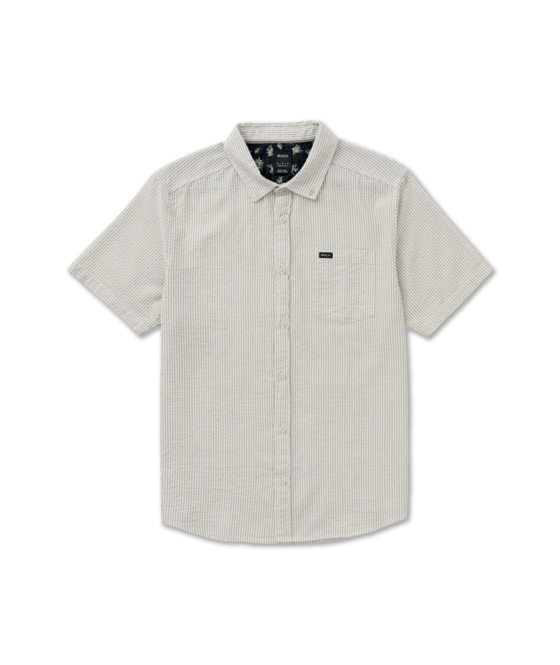 RVCA That'll Do Seersucker SS Shirt - Monument