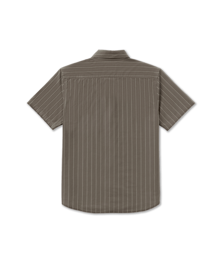 RVCA Dayshift Workwear Stripe SS - Mushroom