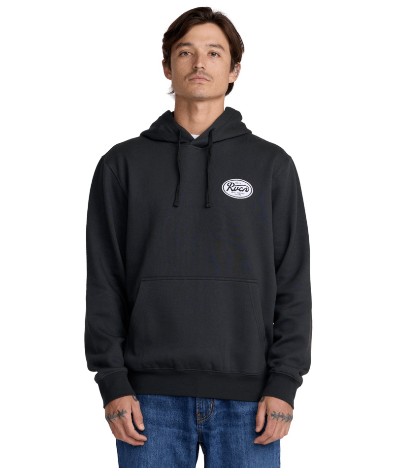 RVCA Standard Script Hoodie - Pirate Black