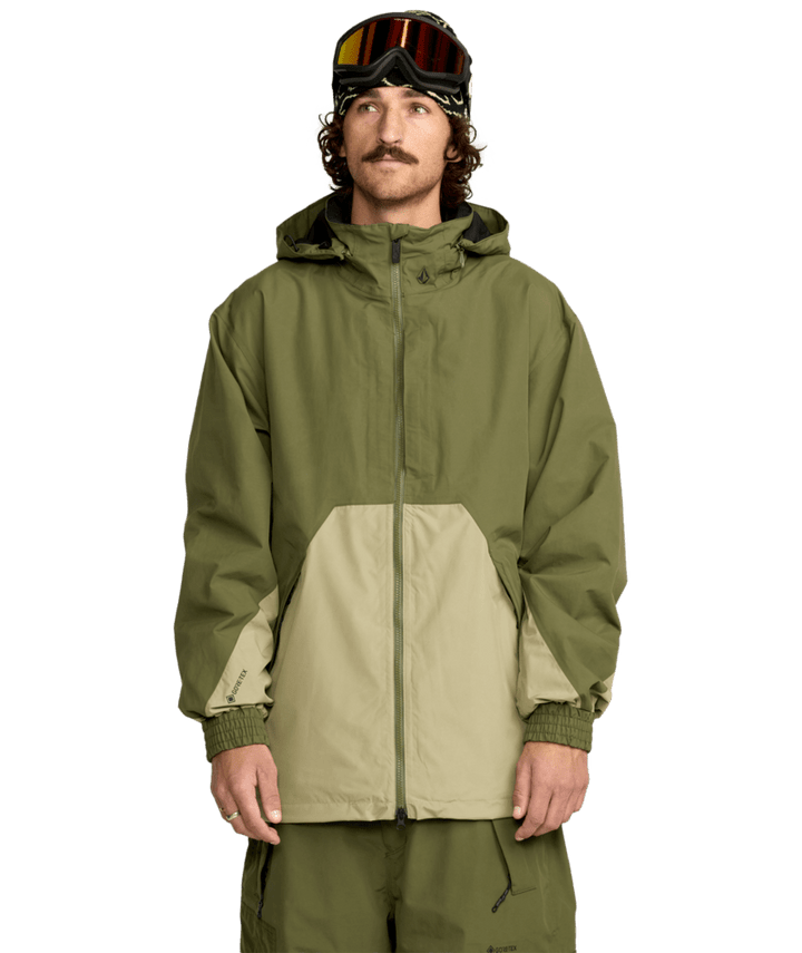 2026 Volcom Mens Longo Gore-Tex Jacket - Dark Olive