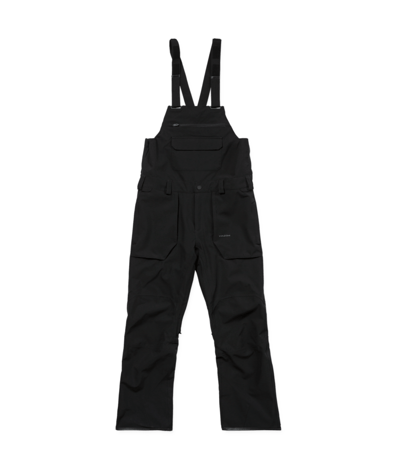 2027 Volcom Mens Roan Bib Overall - Black