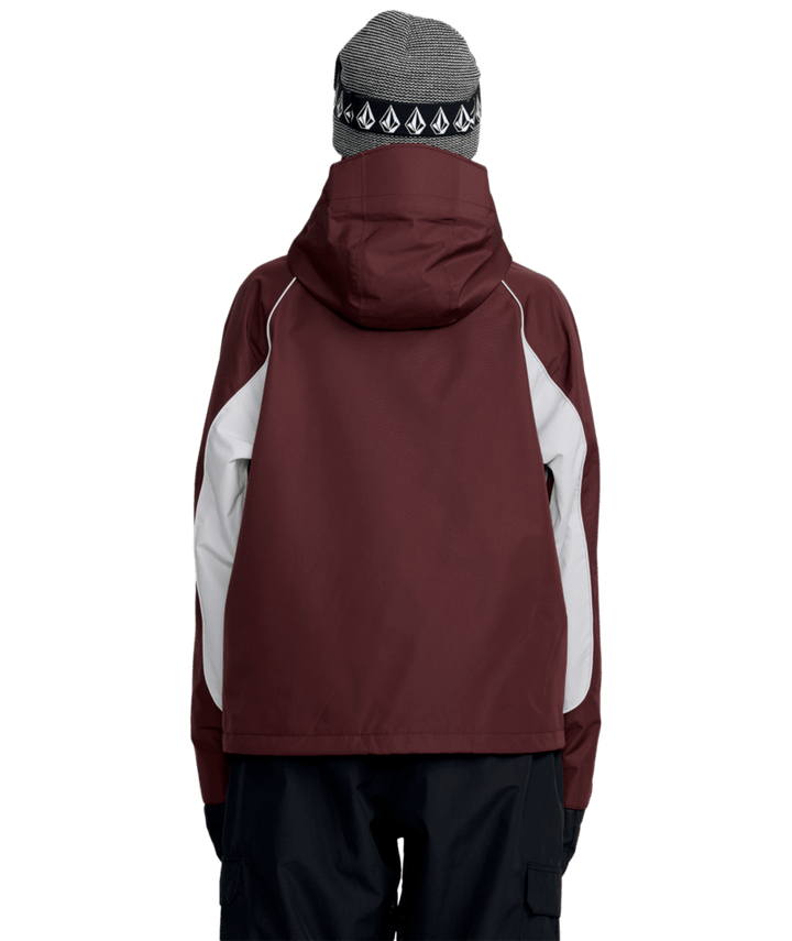 2026 Volcom Womens Stone Smokeshow 20K Jacket - Oxblood