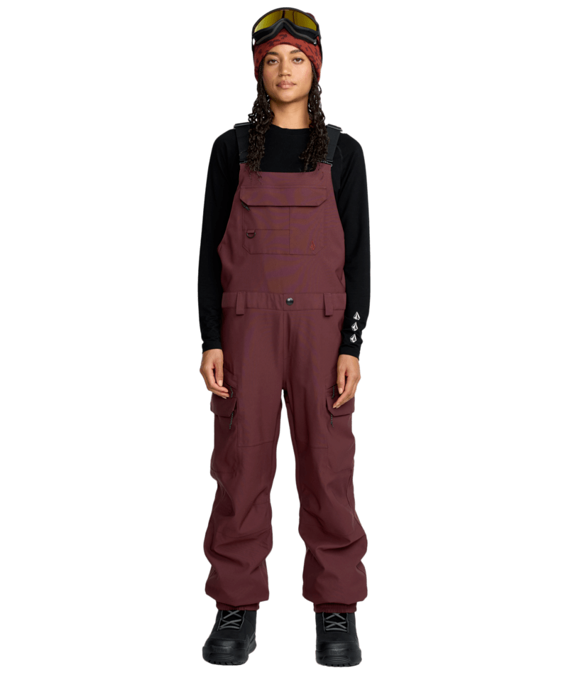 2026 Volcom Womens Creston 3D Stretch Bib - Oxblood