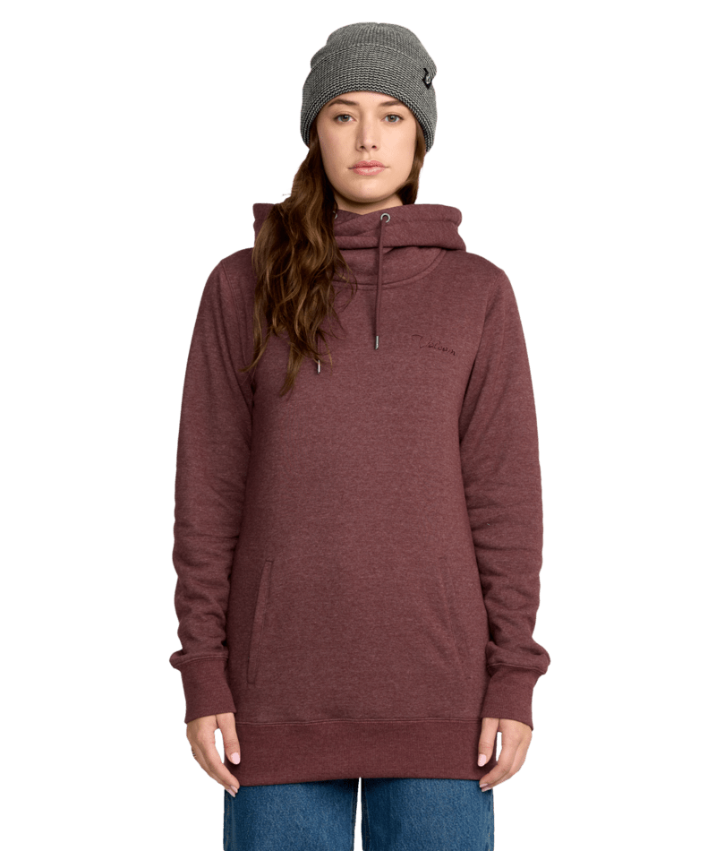 2026 Volcom Womens Tower PO Fleece - Oxblood