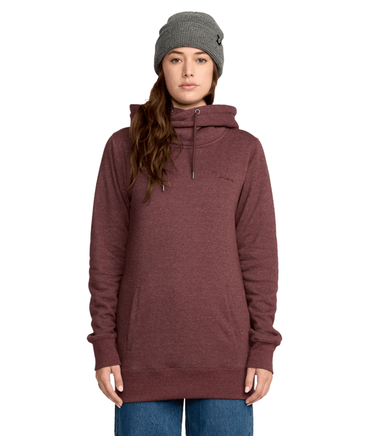 2026 Volcom Womens Tower PO Fleece - Oxblood