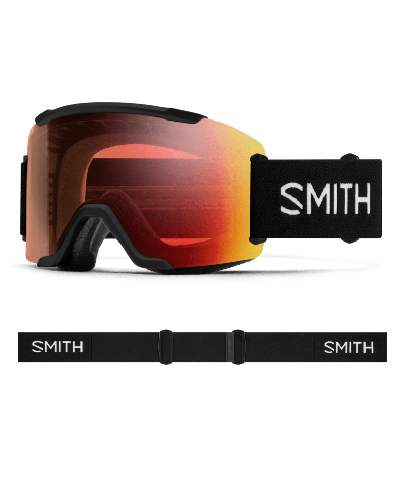 2027 Smith Squad Goggles - Black / Pro Red