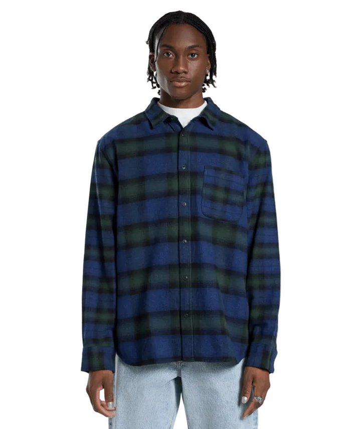 Vans Lawson Mixed Plaid Shirt - Dress Blues