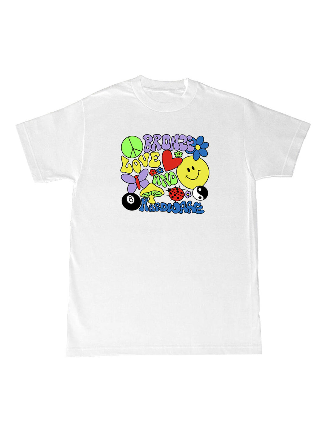 Bronze Love & Hardware Tee - White