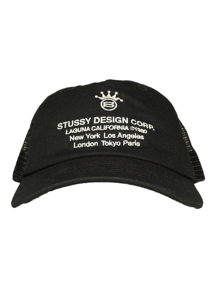 Stussy Low Profile Design Corp Trucker - Black
