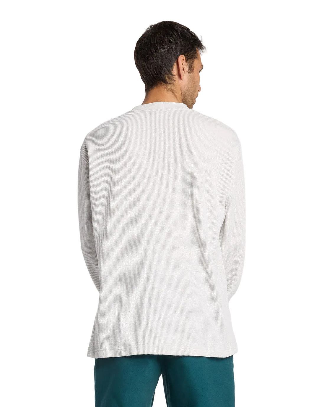 New Balance Numeric Waffle Knit LS Henley - White