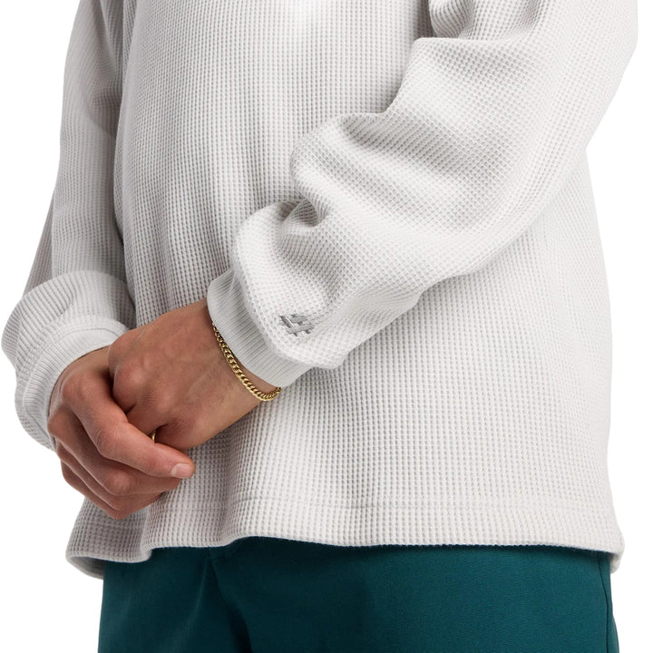 New Balance Numeric Waffle Knit LS Henley - White