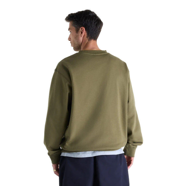 New Balance Numeric French Terry Crew - Olive