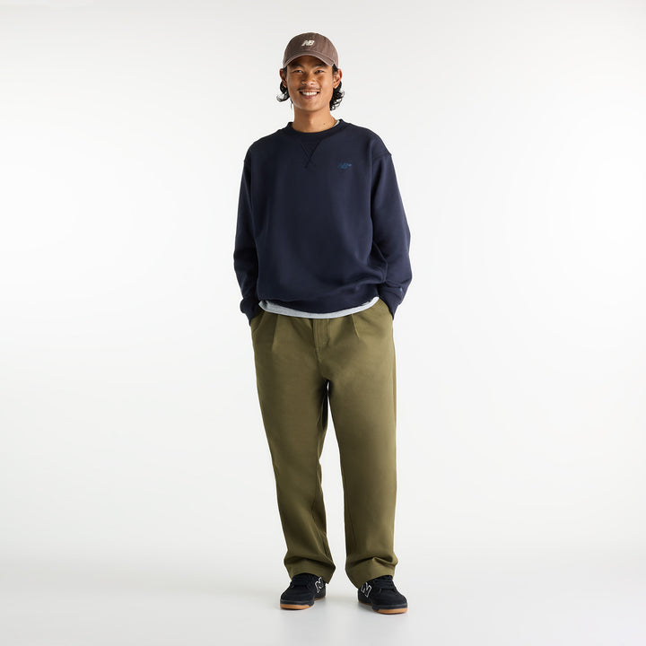 New Balance Numeric French Terry Crew - Navy