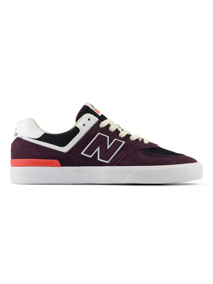 New Balance Numeric 574 Vulc - Plum / Black