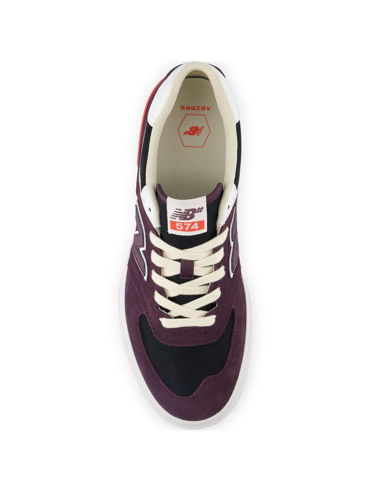 New Balance Numeric 574 Vulc - Plum / Black