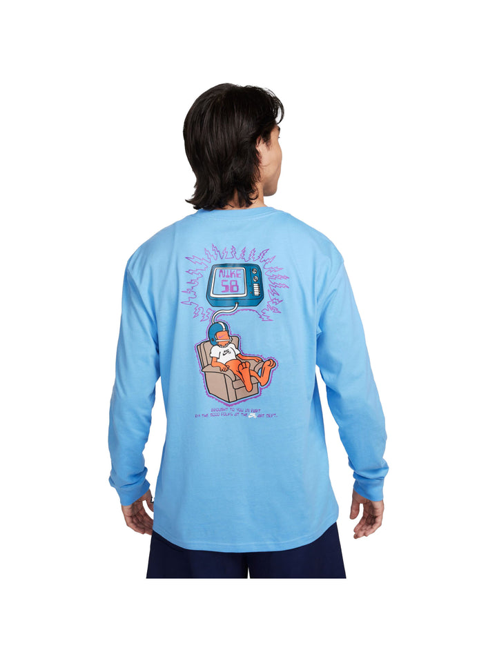 Nike SB M90 Brainwash L/S Tee - University Blue