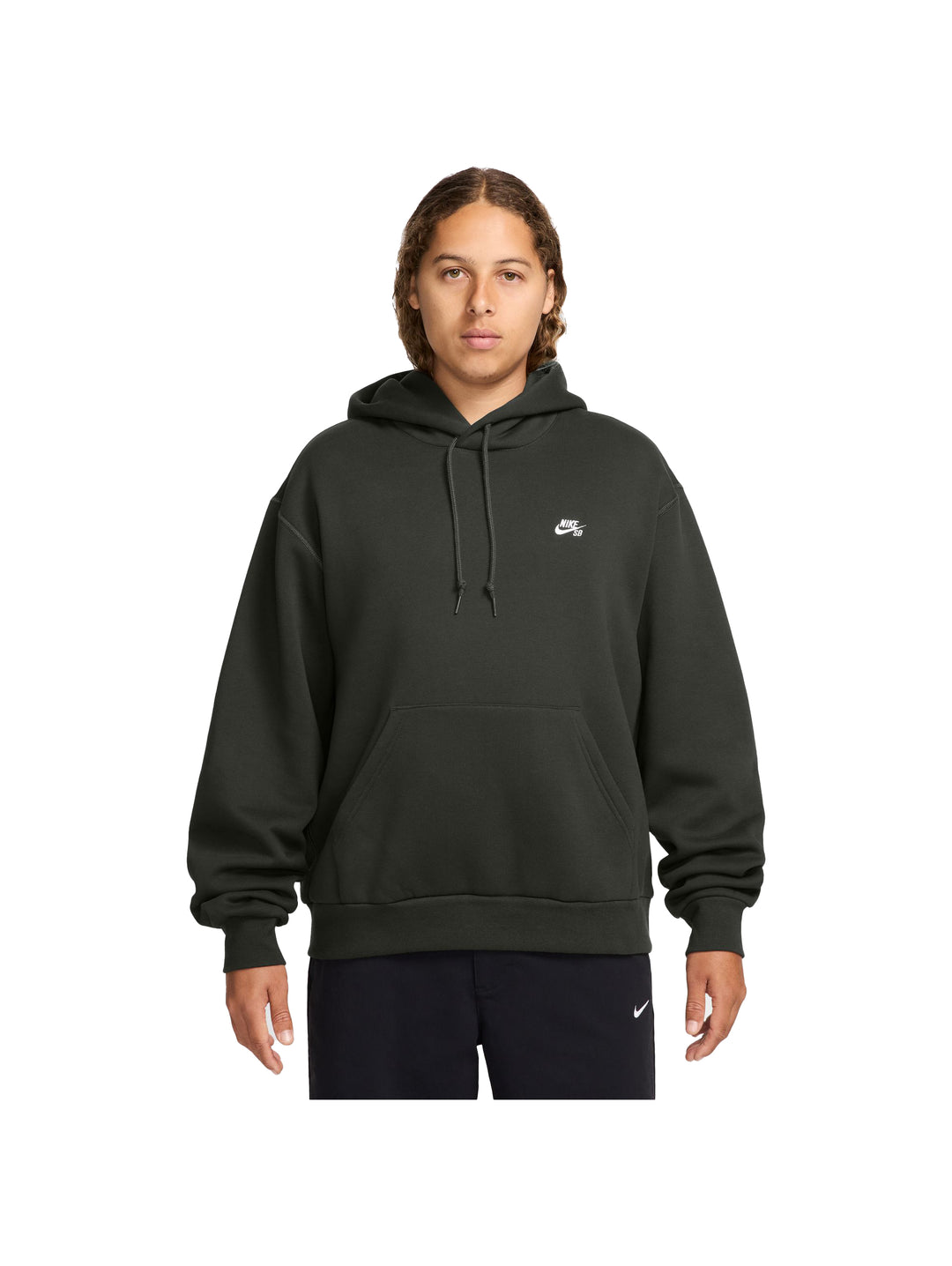 Nike SB Essential Logo PO Hoodie - Sequoia / White