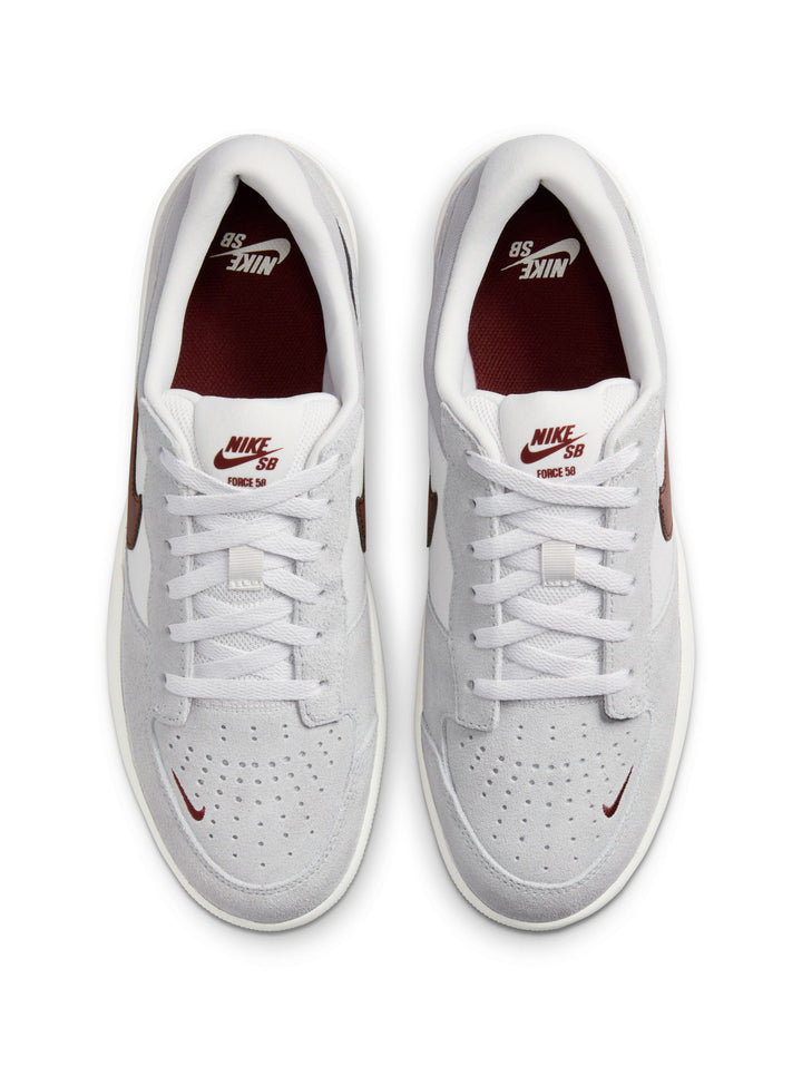 Nike Sb Force 58 - Platinum Tint / Dark Team Red