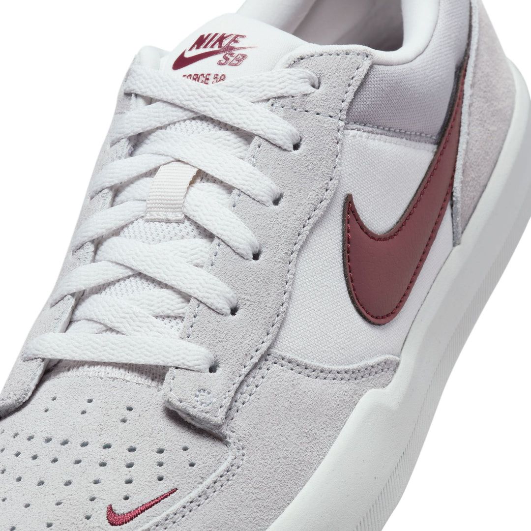 Nike Sb Force 58 - Platinum Tint / Dark Team Red