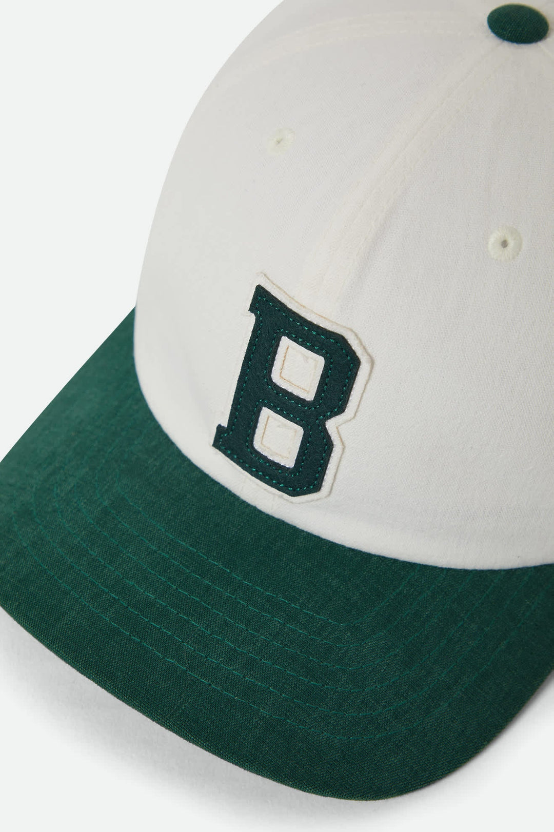 Brixton Big B Adjustable Hat - White / Primal Green