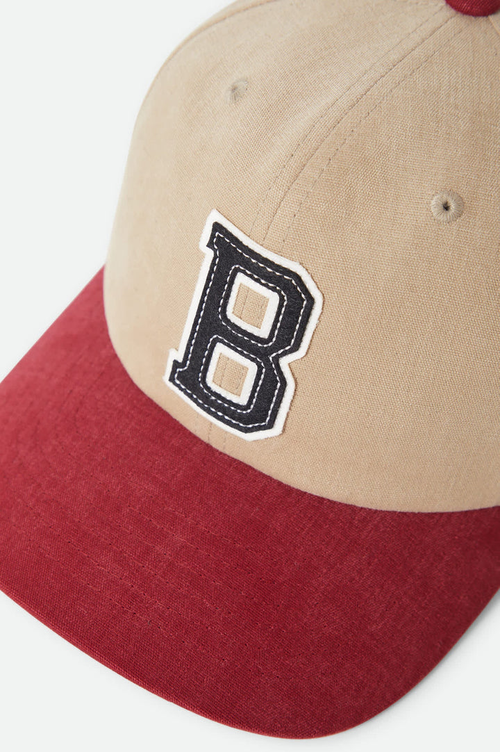Brixton Big B MP Cap - Sand / Burgundy