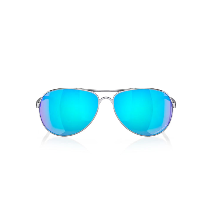 Oakley Feedback - Polished Chrome w/prizm Sapphire