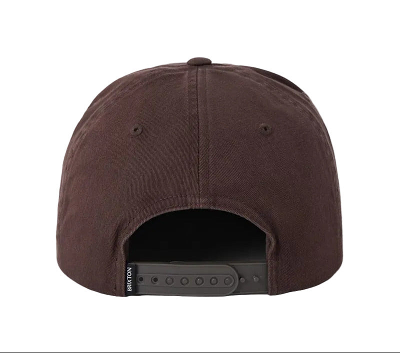 Brixton Trademark Snapback - Walnut Brown