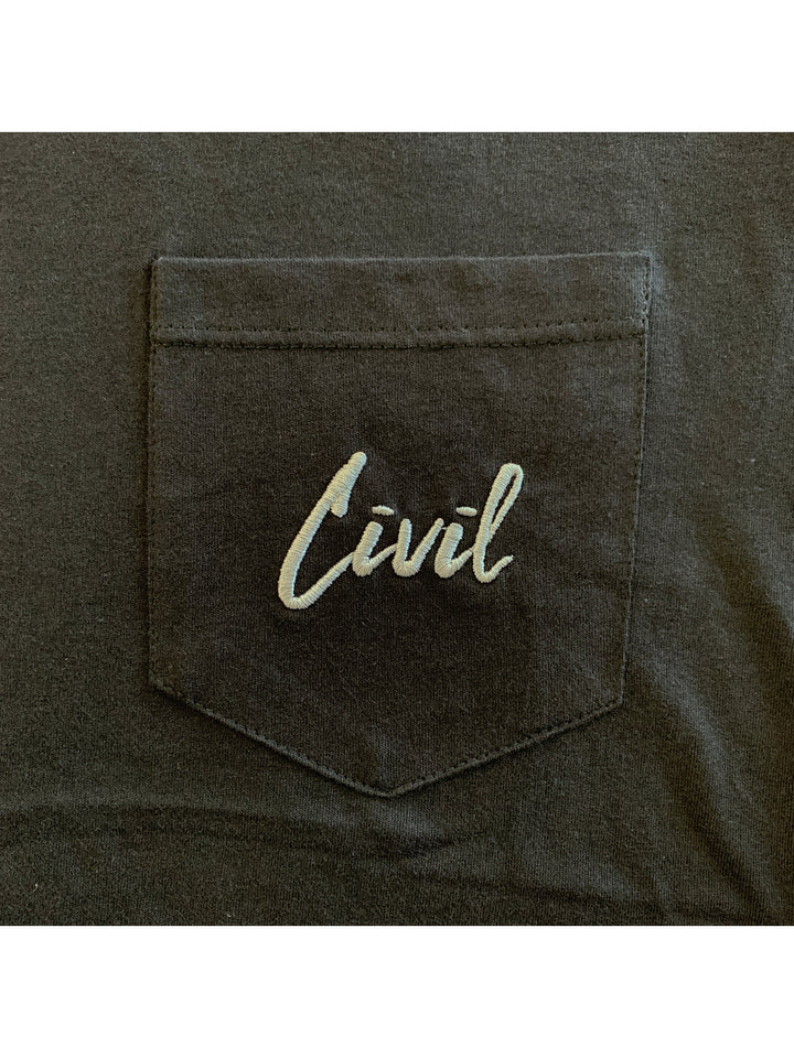 Civil Script Pocket Tee
