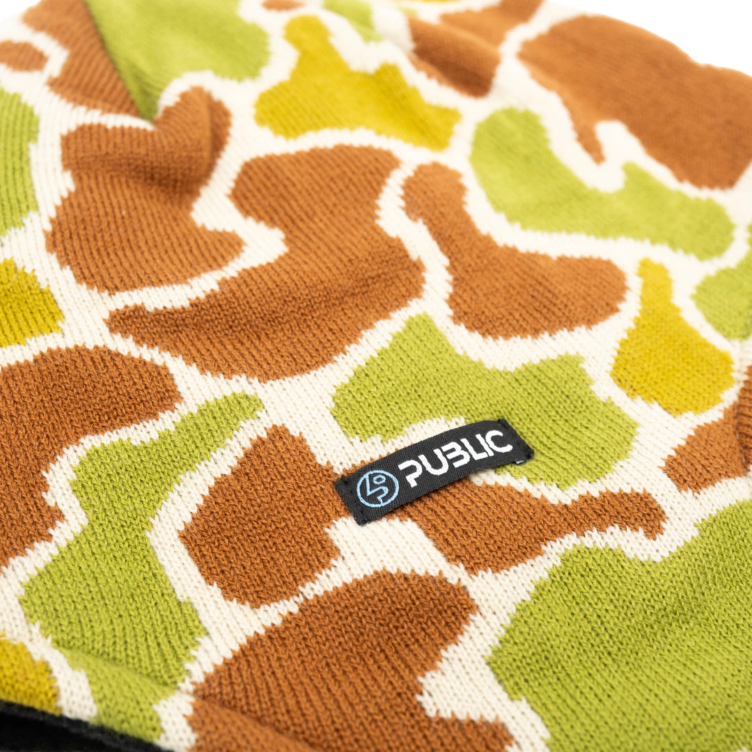 2027 Public Nordic Earflap Beanie - Duck Camo