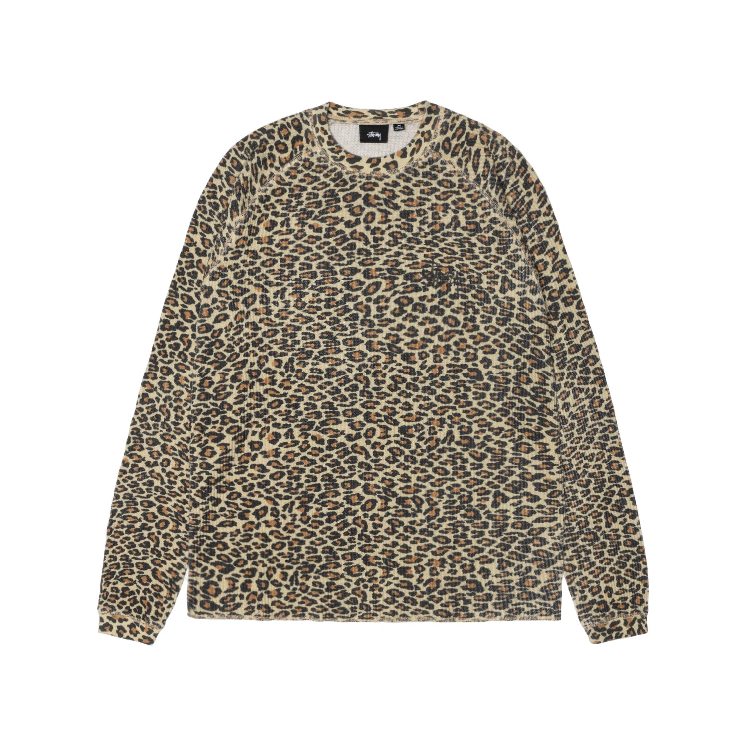 Stussy Raglan Thermal Basic Stock - Leopard – Civil