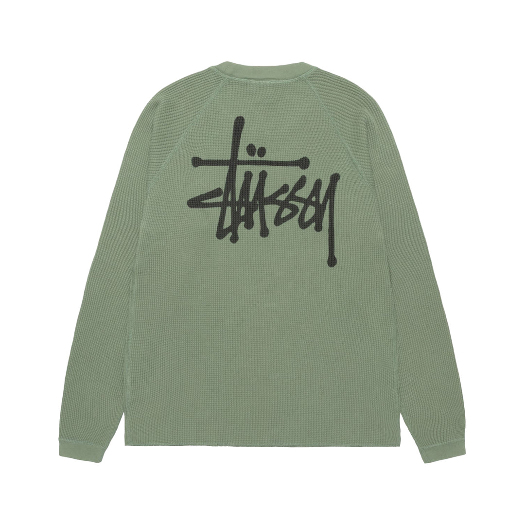 Stussy Raglan Thermal Basic Stock - Sage