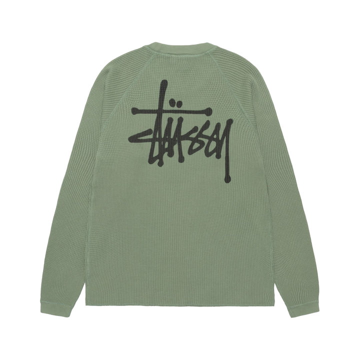 Stussy Raglan Thermal Basic Stock - Sage