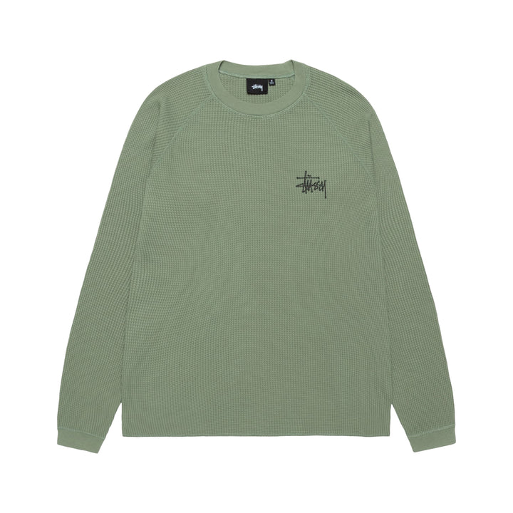 Stussy Raglan Thermal Basic Stock - Sage