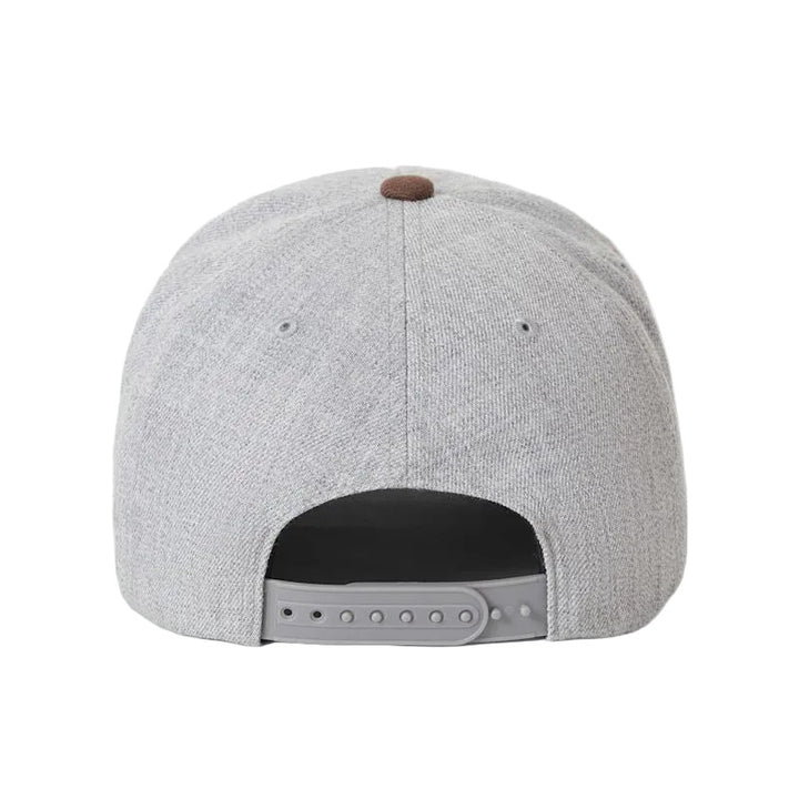 Brixton Crest MP Snapback - Heather Grey / Pinecone Brown