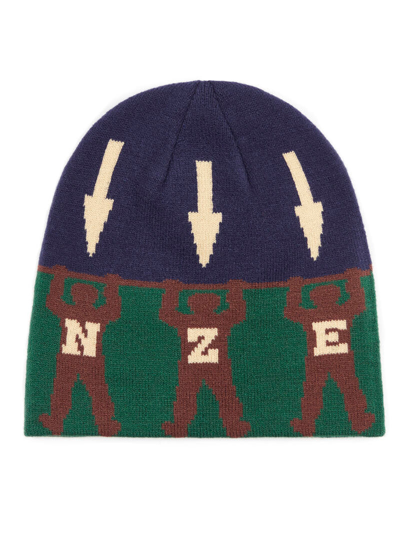 Bronze Arrow Skully Beanie - Green
