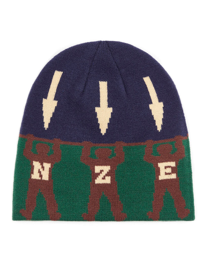 Bronze Arrow Skully Beanie - Green