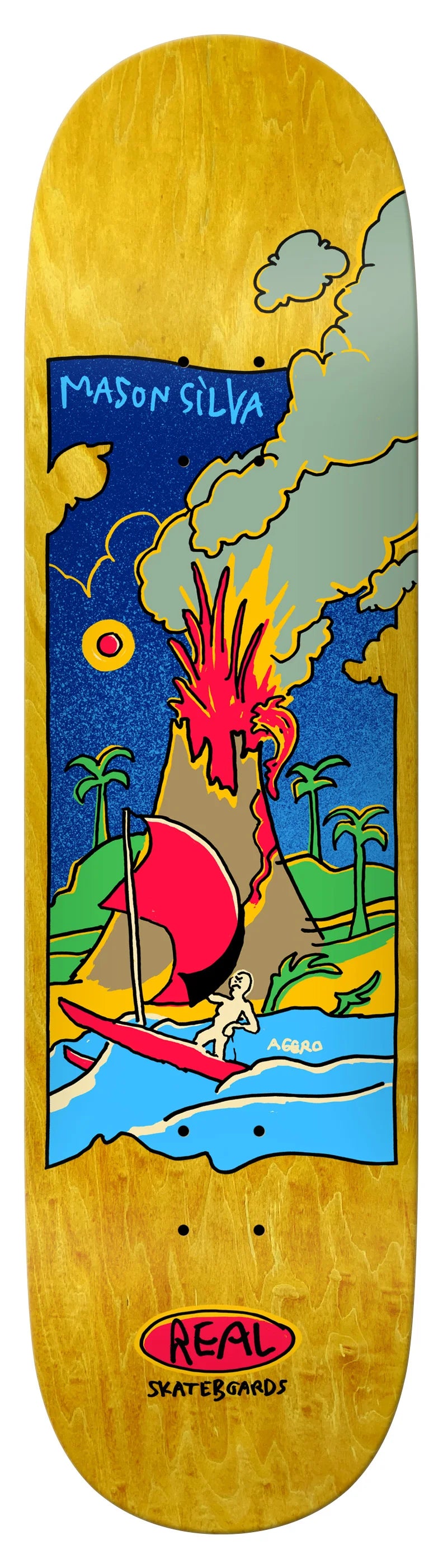 Real Mason Volcano True Fit Deck  - 8.38