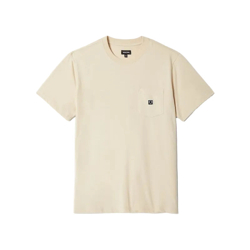 Brixton Beta Sheild Pocket T-Shirt - Cream
