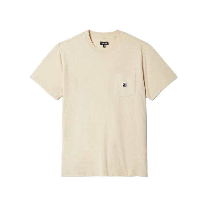 Brixton Beta Sheild Pocket T-Shirt - Cream