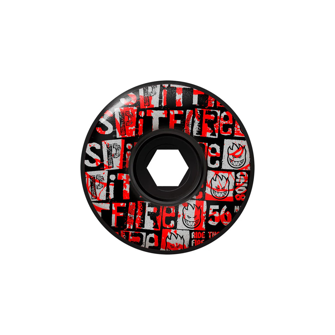 Spitfire 80HD Ransom Radial Full Black - 56mm